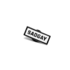 sadgay enamel pin (front)