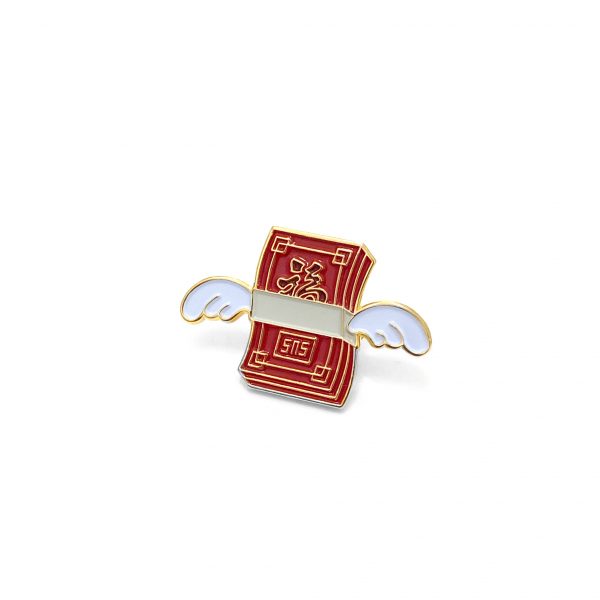 Flying Red Pocket Enamel Pin