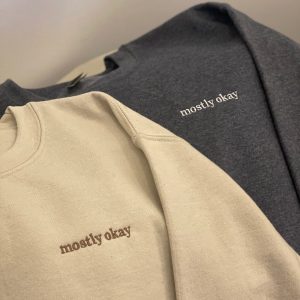 mostly okay embroidered sweater